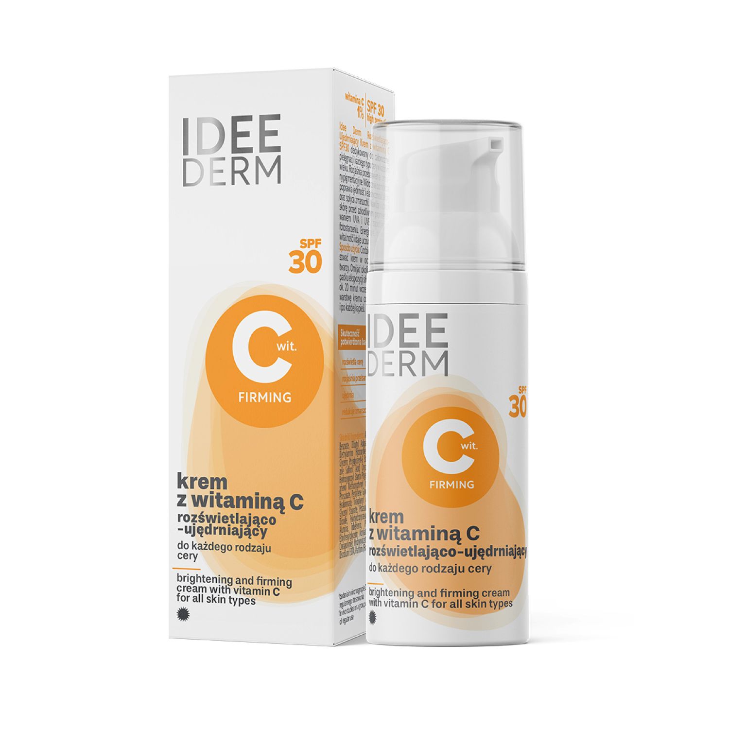 Idee derm - rozświetlający krem z witaminą c spf30, 50 ml