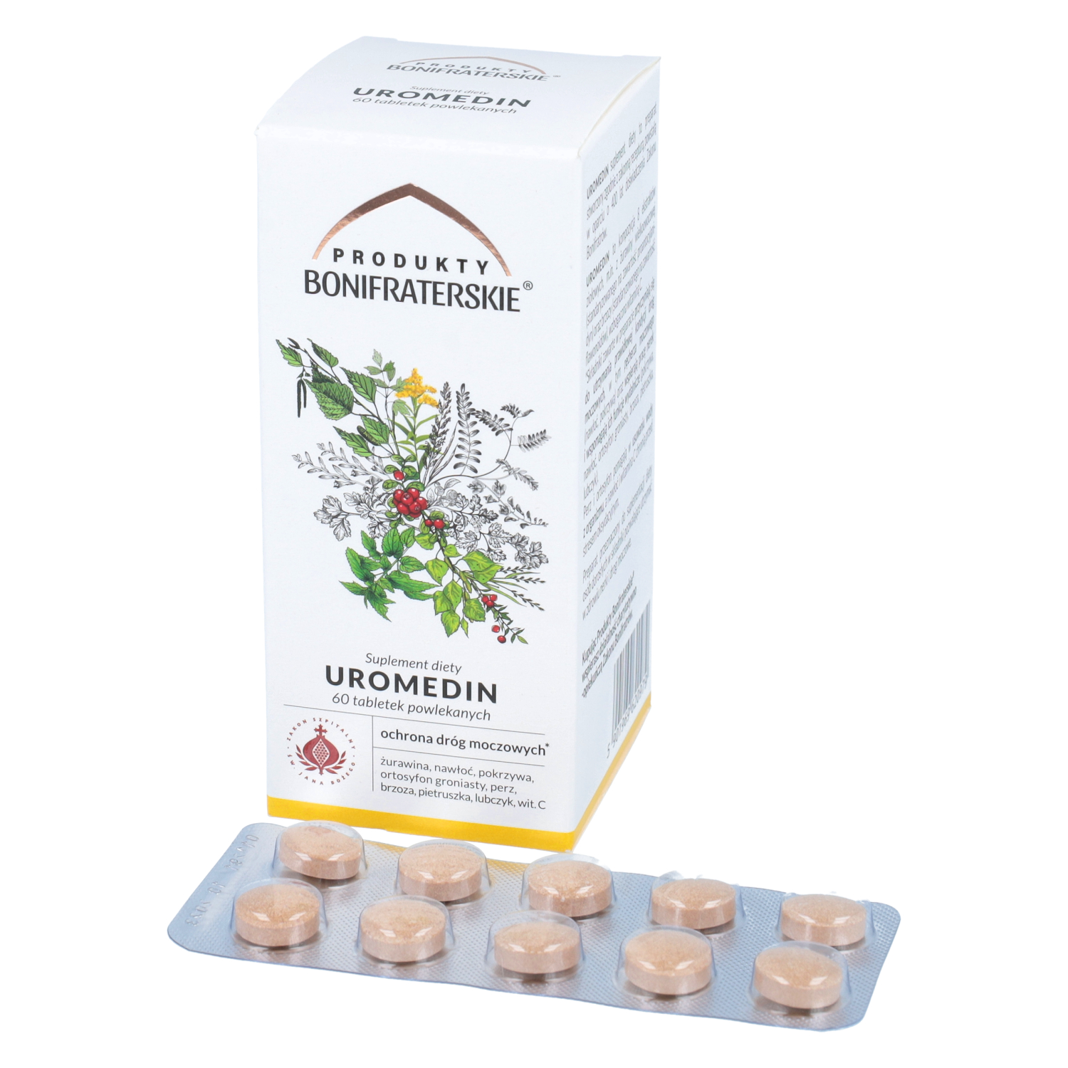 Produkty bonifraterskie uromedin, 60 tabletek
