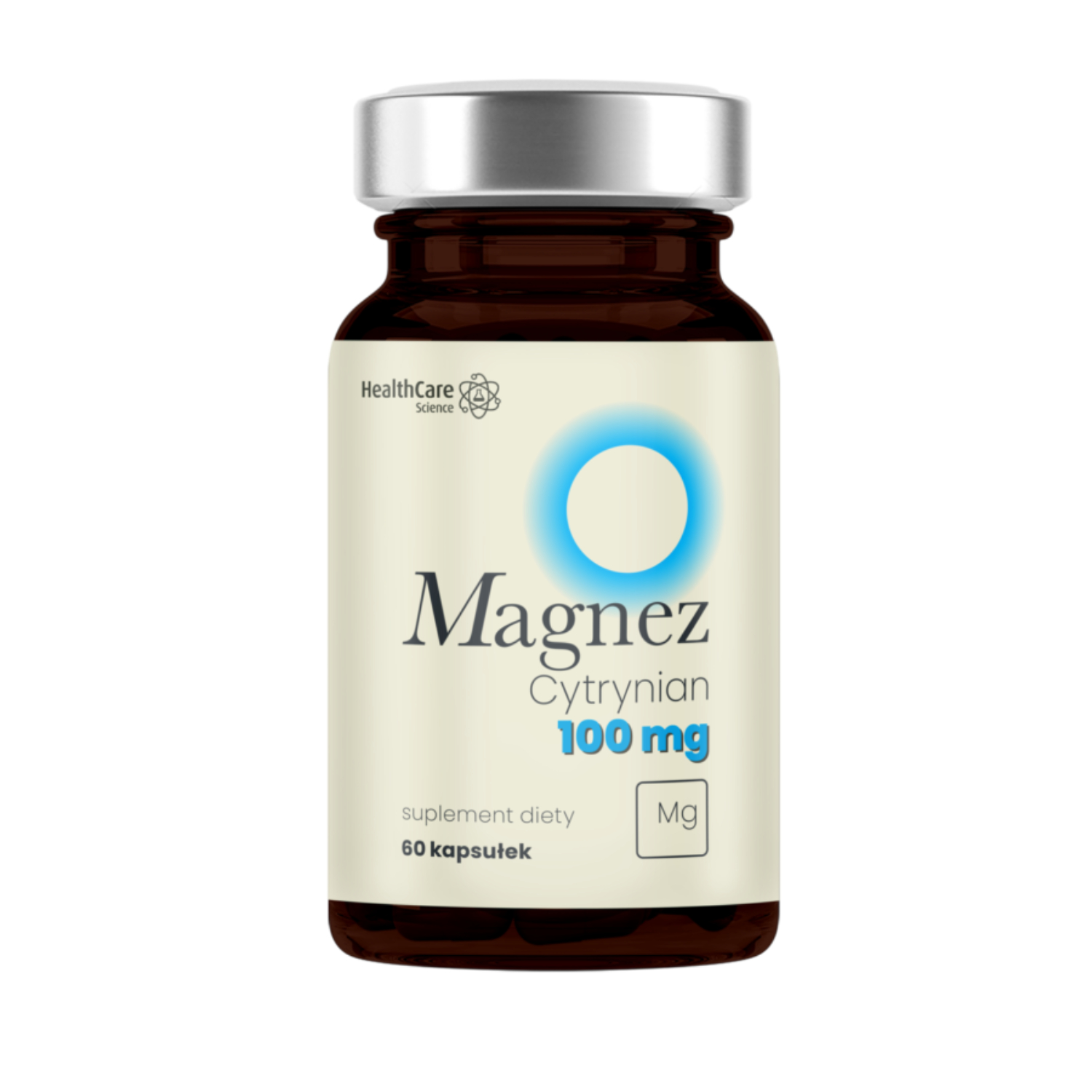 Health care, magnez cytrynian 100 mg, 60 kapsułki