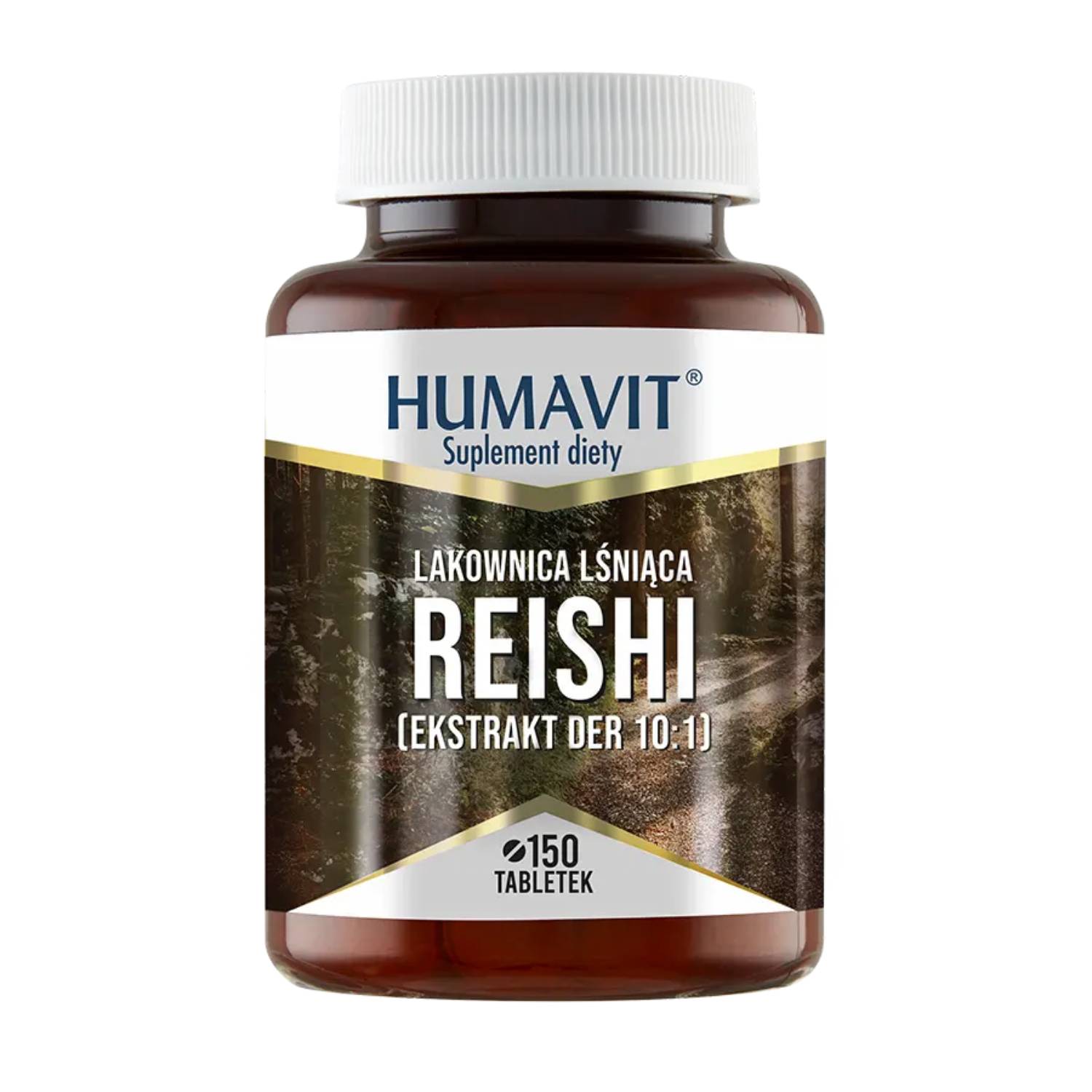 Humavit, reishi lakownica lśniąca + drożdże piwowarskie, 150 tabletek