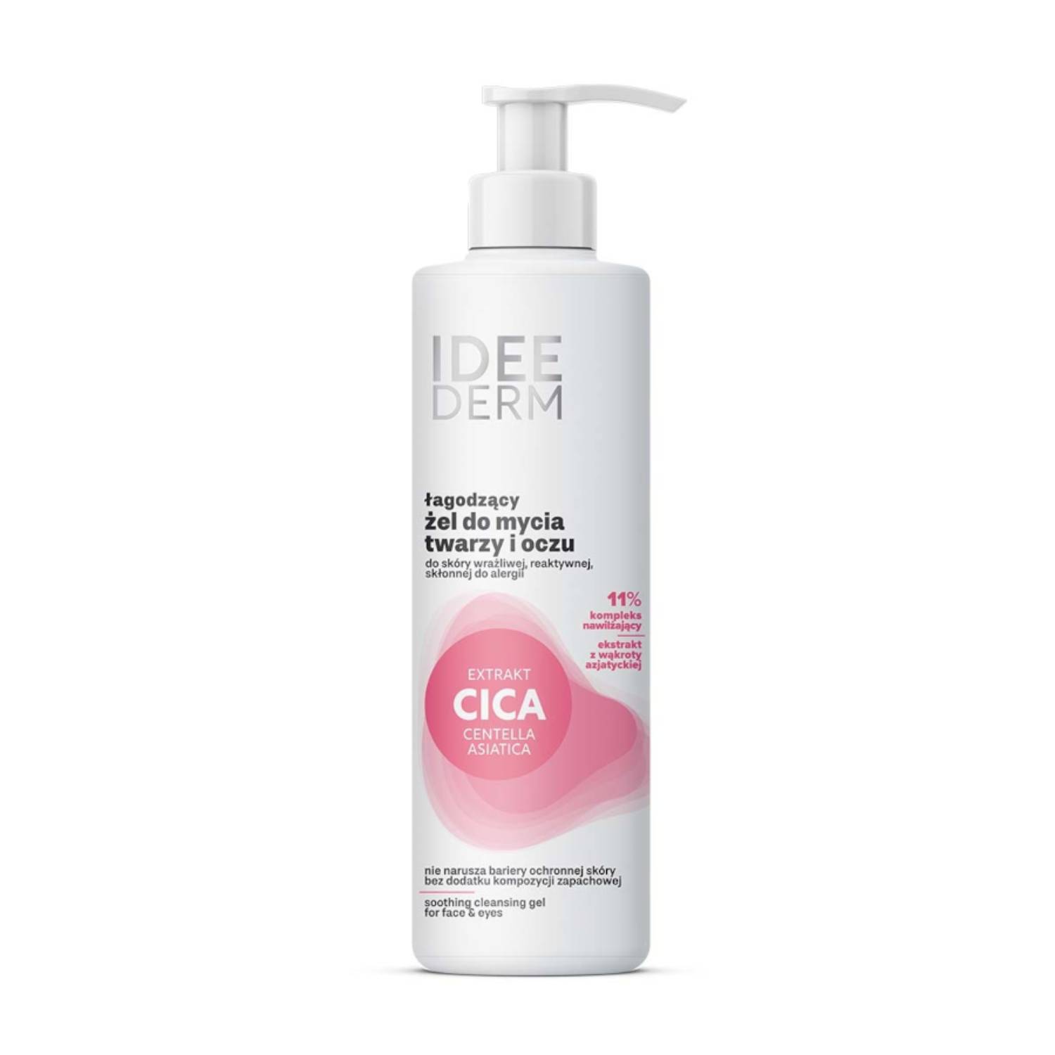 Idee derm - łagodzący żel do mycia twarzy i oczu, 220 ml