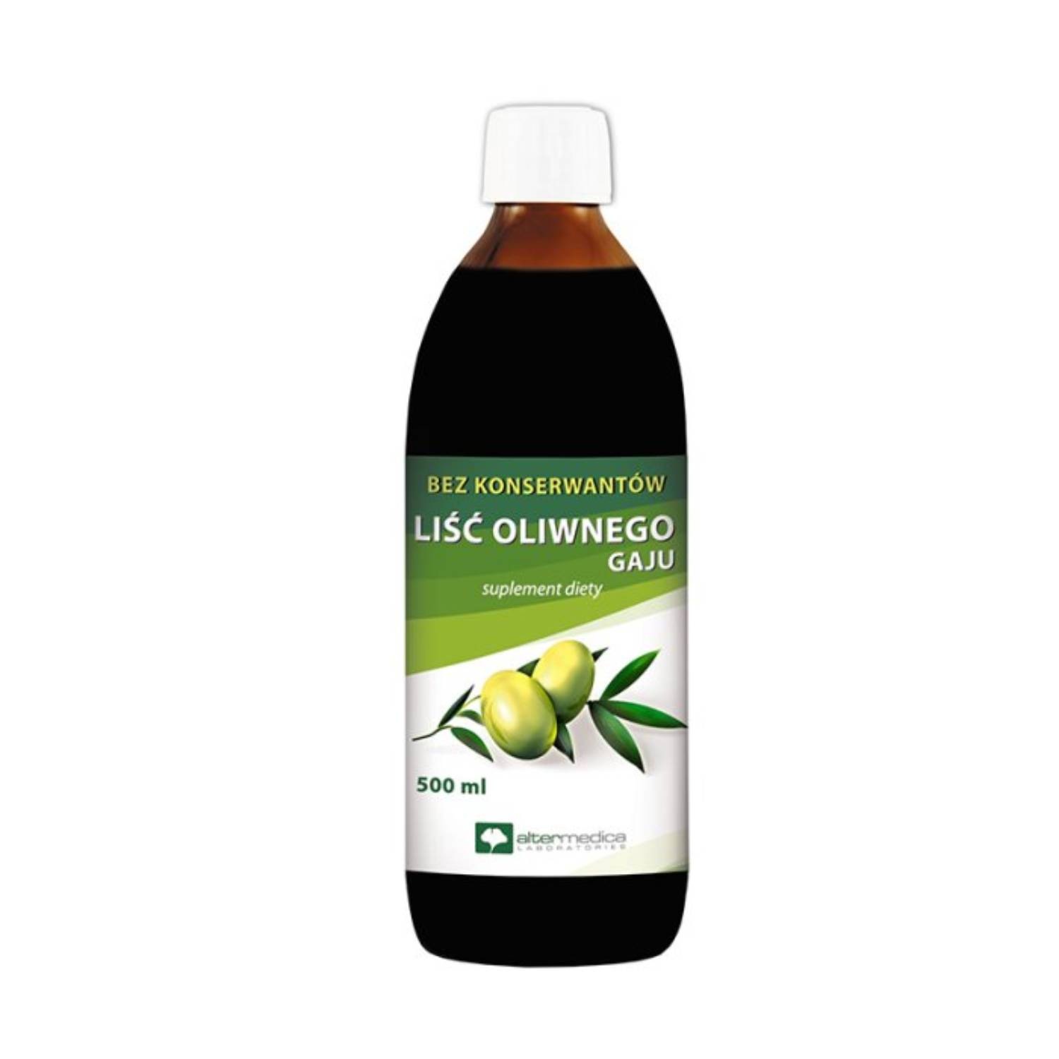 Alter medica, sok z liści oliwnego gaju, 500 ml