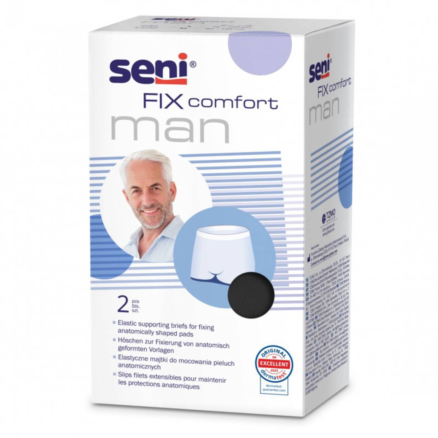 Seni fix comfort - majtki mocujące dla mężczyzn, rozmiar xl, 2 sztuki
