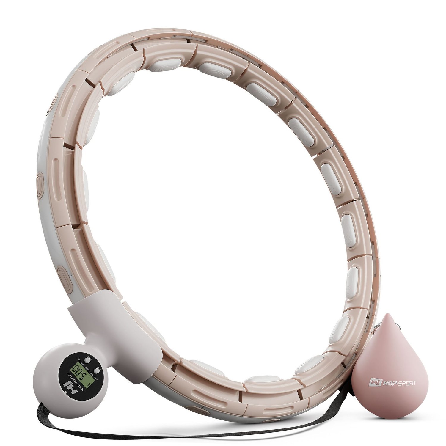Hula Hoop avec poids et compteur Beige