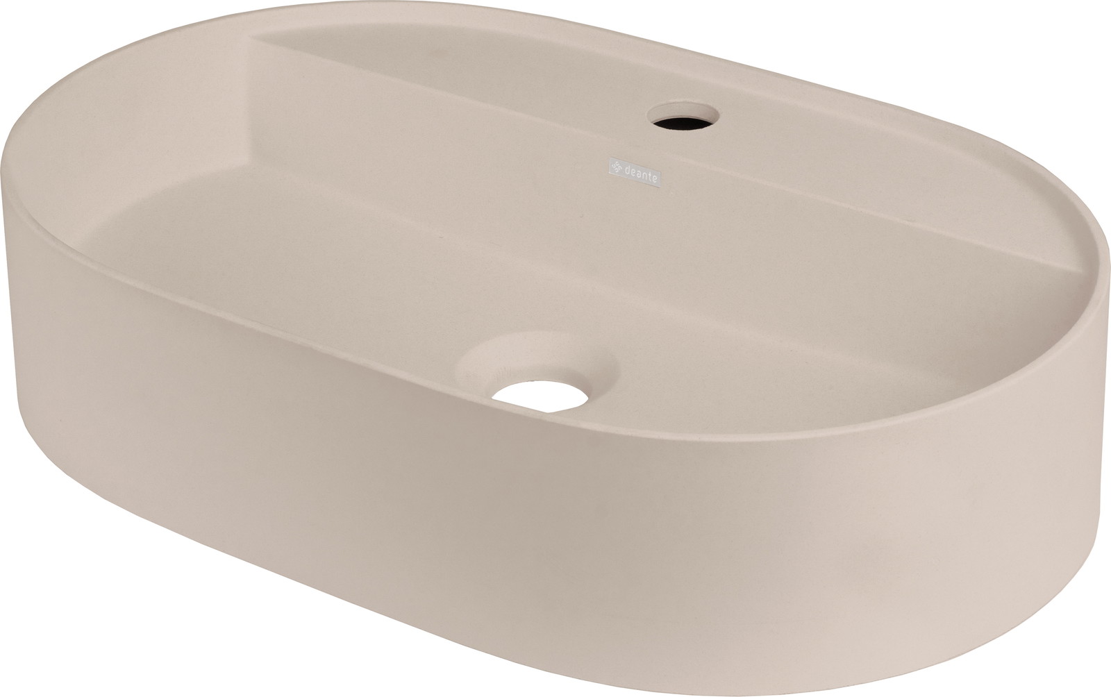 Deante Silia umywalka 55x35 cm owalna nablatowa beż CQS_5U6B - Wysyłka w 24h