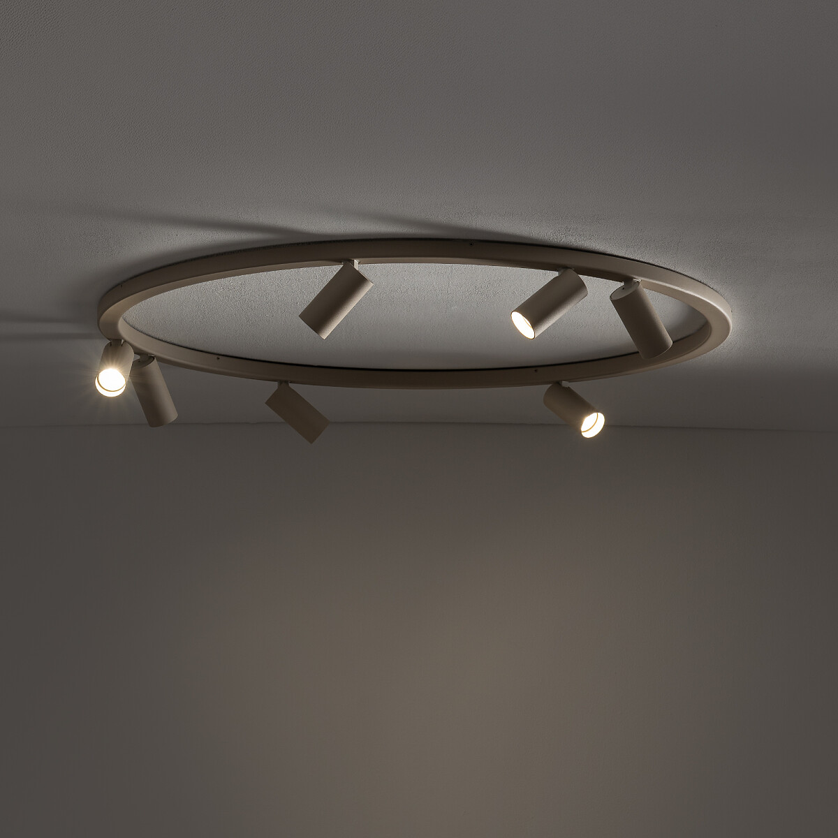 Nowodvorski Lighting Fourty Round lampa podsufitowa 7x10 W beżowa 11948