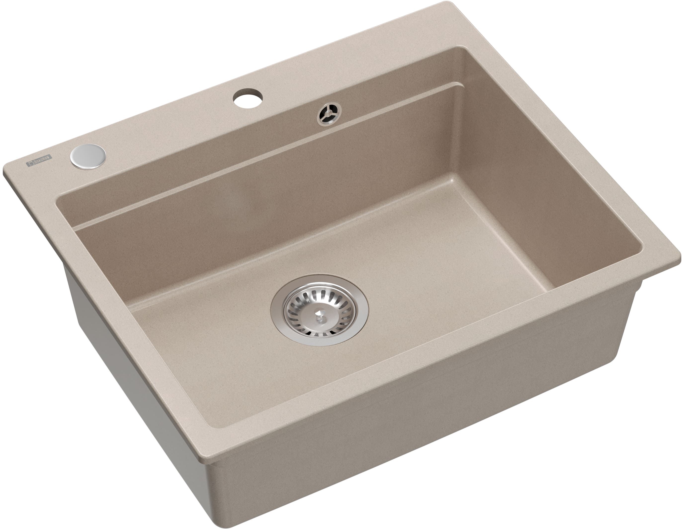 Quadron Kurt 110 zlewozmywak GraniteQ 59,5x50 cm beżowy HCQ5052BEZP
