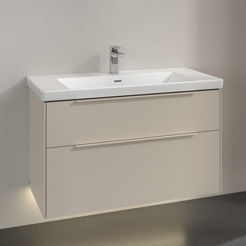 Villeroy & Boch Subway 3.0 szafka 97,3x47,8x57,6 cm podumywalkowa wisząca Cashmere Grey C570L2VN