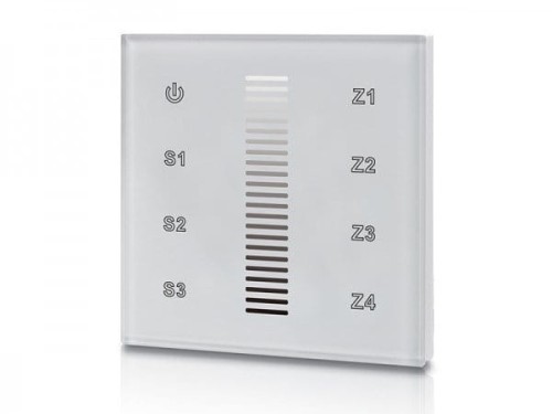 Unilight panel sterowania ścienny szkło białe DALI-01UL