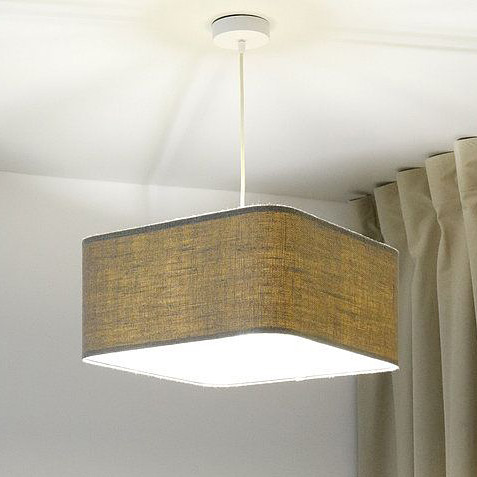 BPS Koncept Kwadro len light lampa wisząca 1x60 W beżowa KW-003-40W25