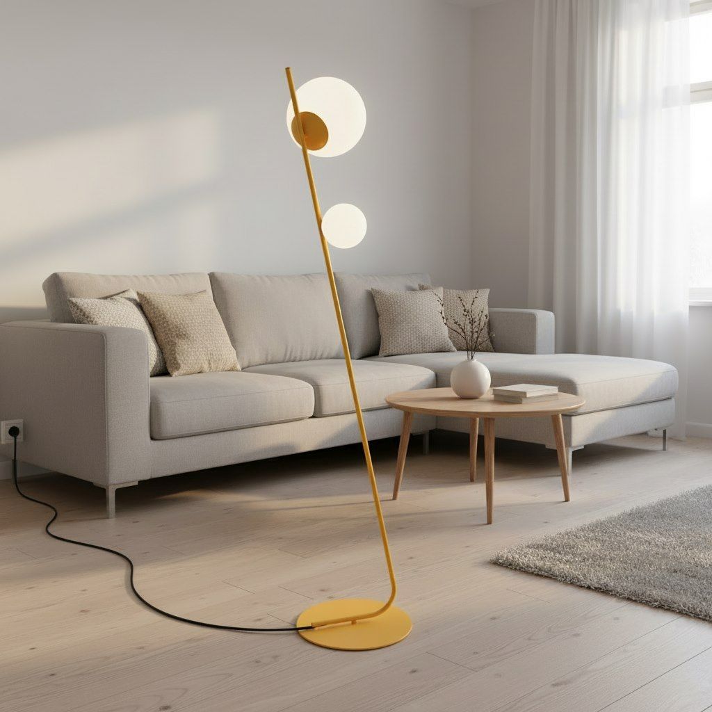 Emibig Tatu lampa stojąca 2x8 W pomarańczowa 1507/LP2