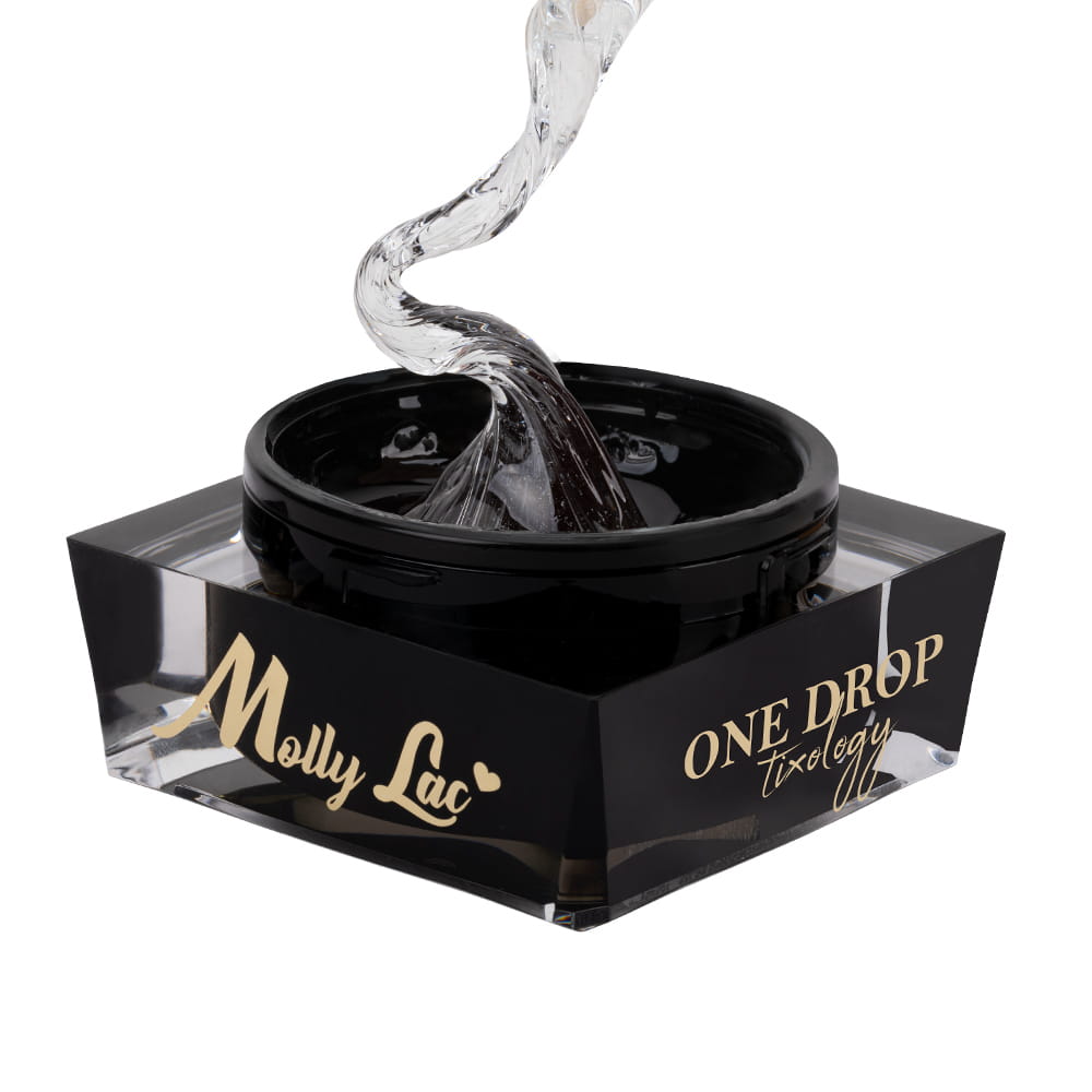 Żel budujący z tiksotropią MollyLac One Drop Tixology Ice Glass 15 g