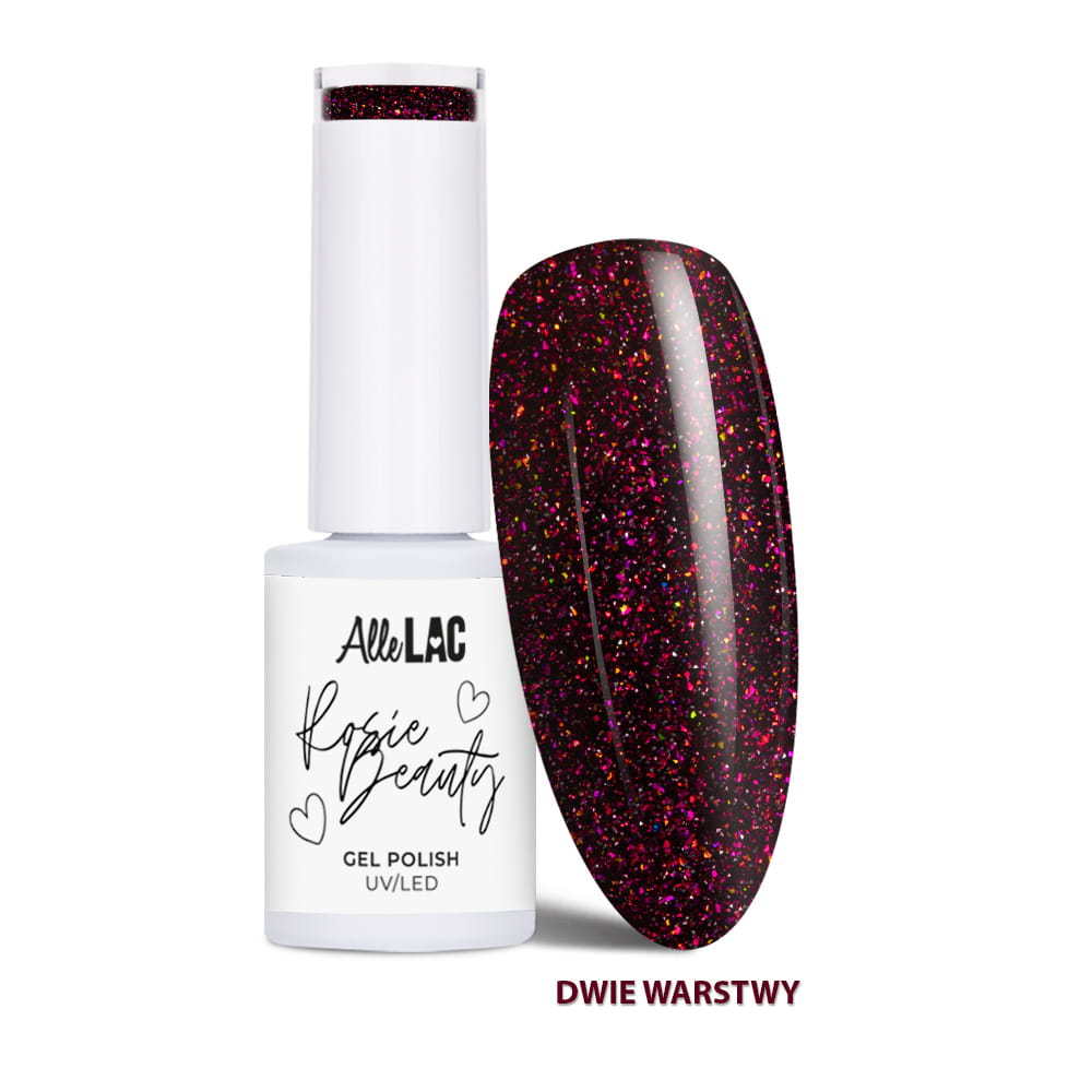 Lakier hybrydowy LED/UV Gel Polish AlleLac x Rosie Beauty Spark HEMA/Di-HEMA Free 6g