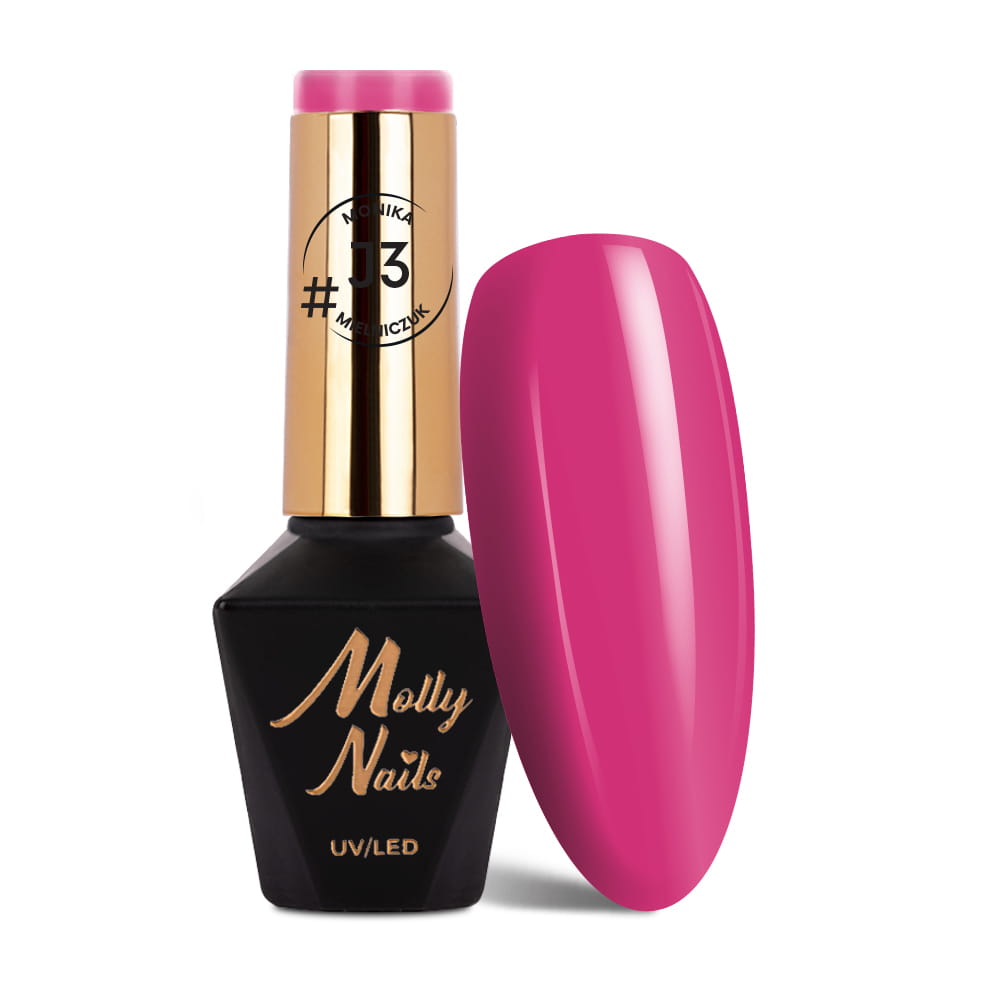 Lakier hybrydowy LED/UV Gel Polish Molly Nails #Juicy by Monika Mielniczuk #J3 HEMA/Di-HEMA free 8g