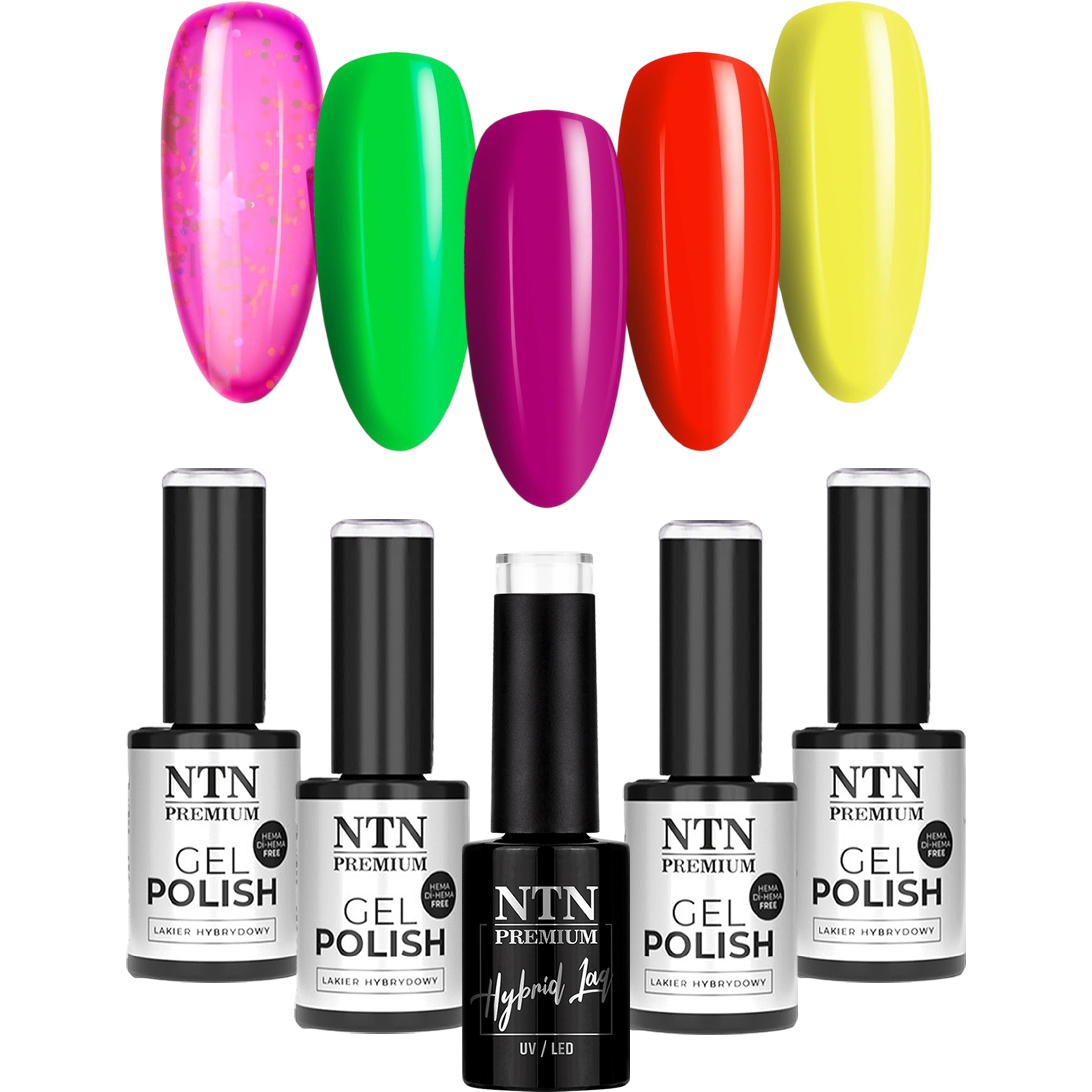 Zestaw Do Paznokci Skittle Nails NTN 5w1