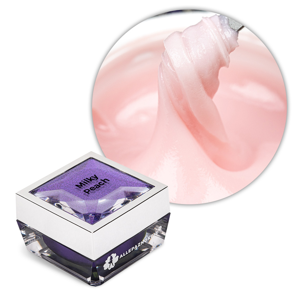 Acrylgel akrylożel budujący Allepaznokcie HEMA/Di-HEMA Free Milky Peach 15g