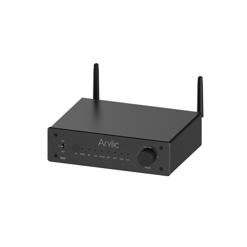 Wzmacniacz audio z odbiornikiem i nadajnikiem bluetooth arylic audio b50