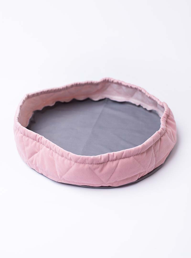 Osłonka na kosz na zabawki Teddy Triangles Pink