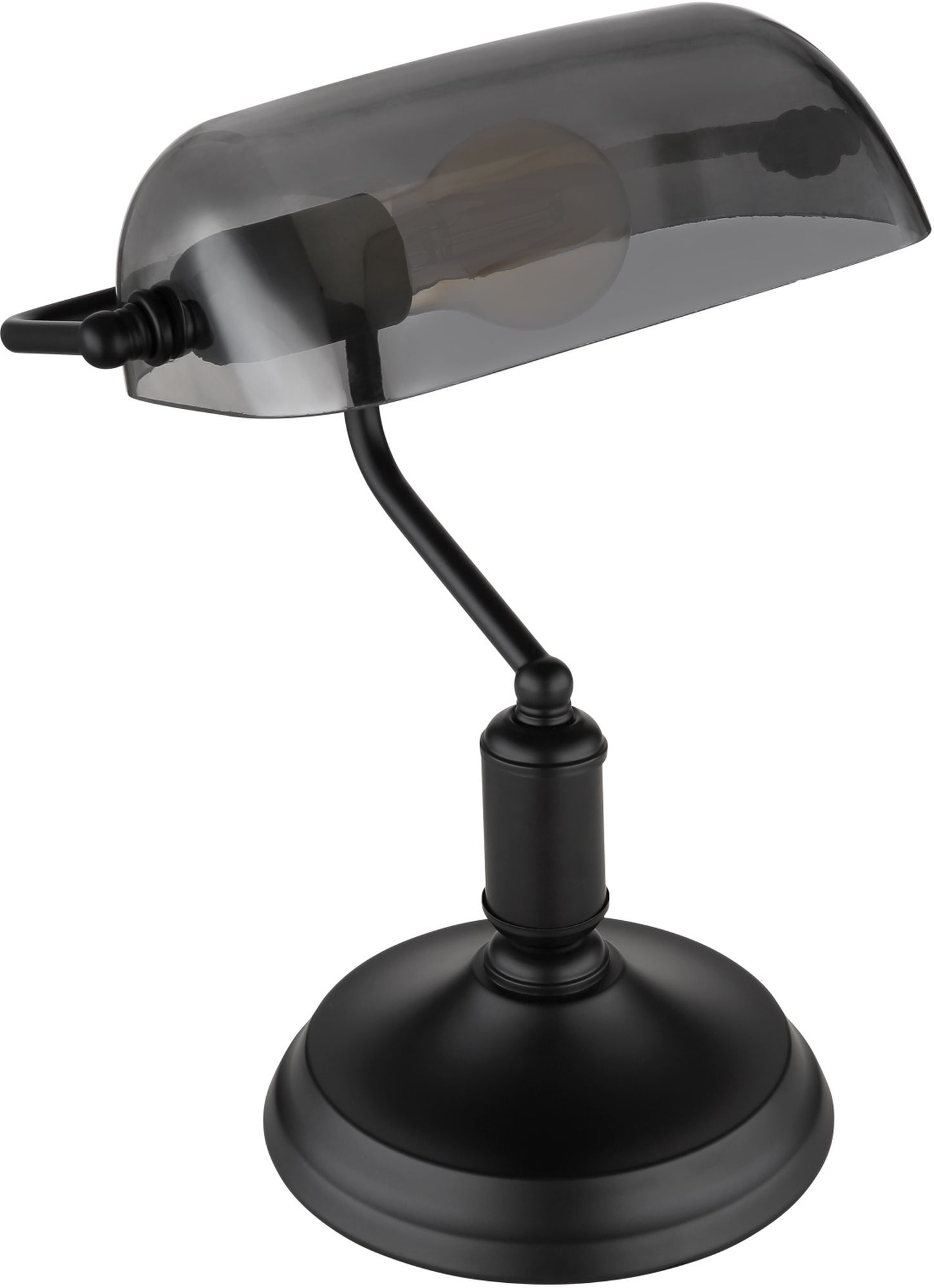 Darmowa Dostawa - Lampa stołowa 1x60 W czarna-przydymiona Globo Lighting Antique 2491B