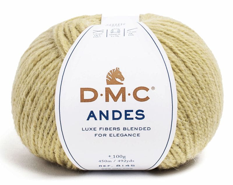 włóczka DMC ANDES kol. 305 oliwka