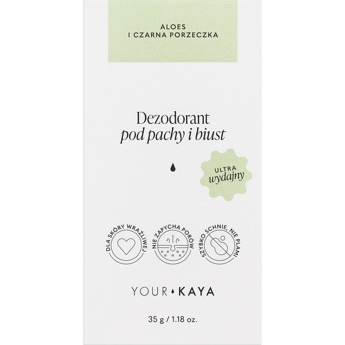 Your KAYA Dezodorant pod pachy i biust - aloes i czarna porzeczka, 35 g