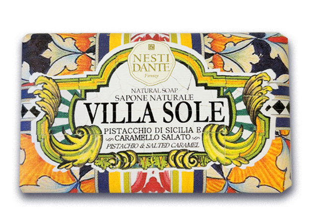 Nesti Dante Villa Sole Pistacchio di Sicilia e Caramello - Mydło toaletowe Pistacja i Karmel, 250 g