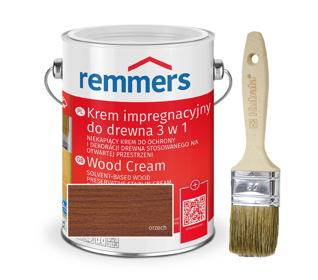 REMMERS HOLZSCHUTZ-CREME DO DREWNA ORZECH 0,75L