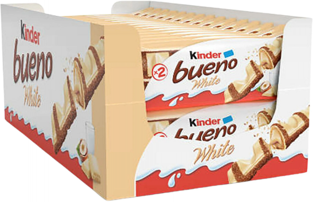 Kinder Bueno White baton 39 g, mleczno-orzechowe nadzienie, opak. 30 szt.
