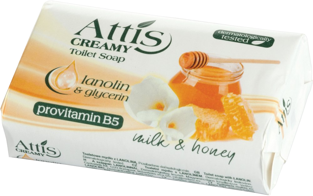 Gold Drop Attis Creamy – mydło w kostce mleko i miód 100 g (uszkodzone opakowanie)