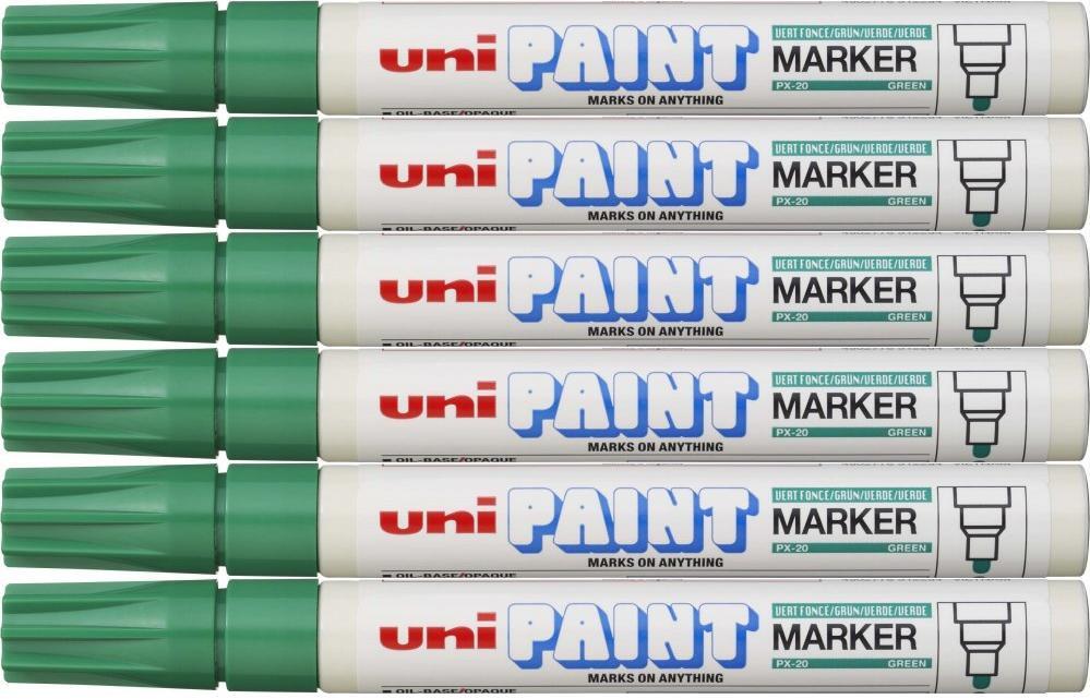 UNI PX-20 marker olejowy 2.2–2.8 mm okrągła zielony