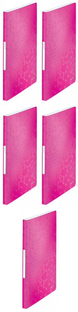 Leitz Wow album ofertowy A4, 40 koszulek, różowy