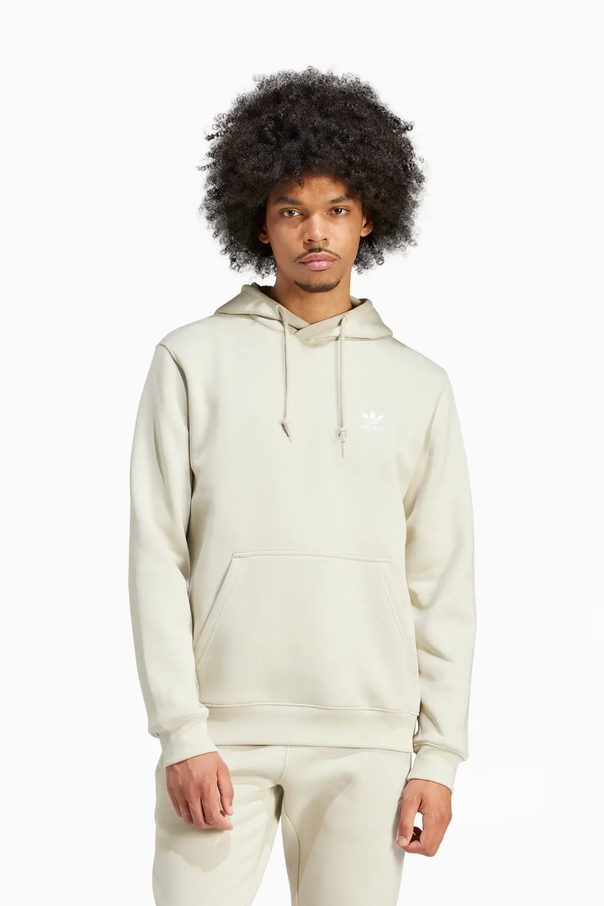 Bluza z kapturem adidas Trefoil Essentials - Beżowy