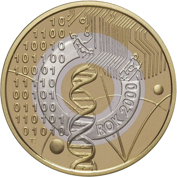 Złota moneta 200 zł Rok 2000 - przełom tysiącleci - wysyłka 24 h! - Mennica Skarbowa