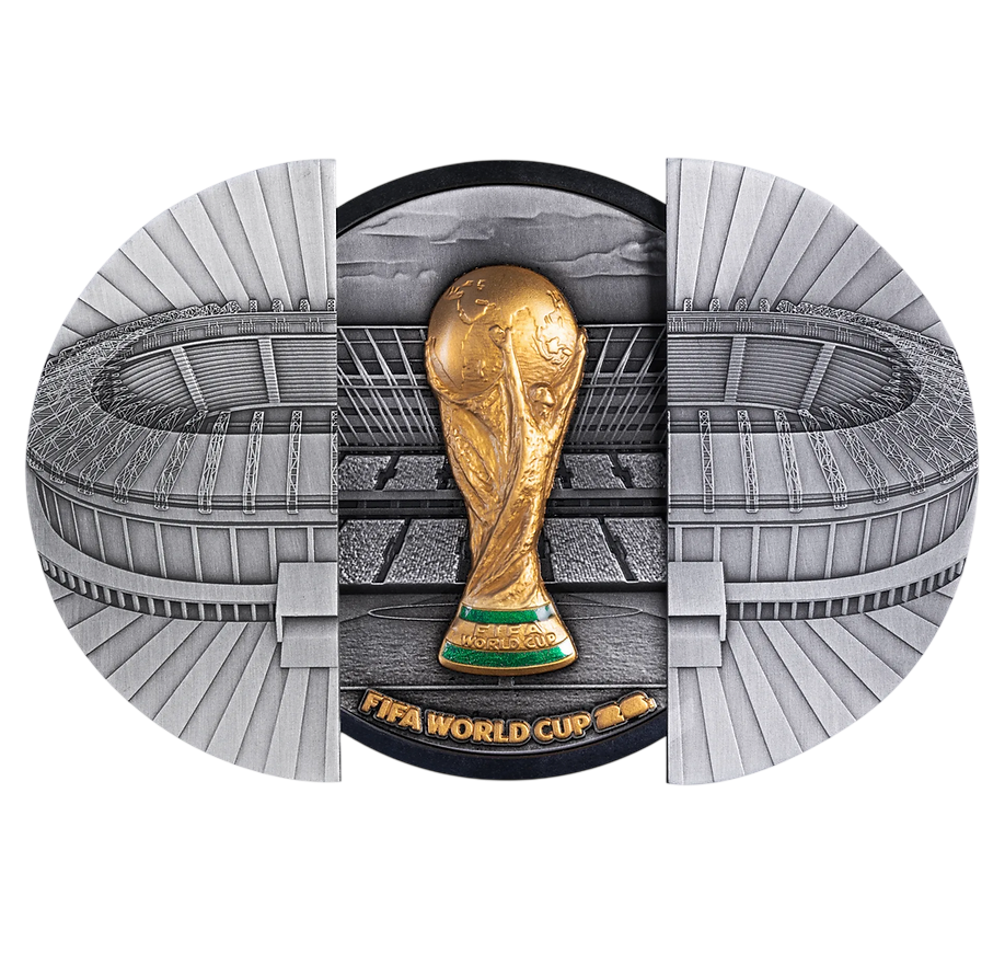 Srebrna moneta FIFA World Cup 2026: Rozsuwany Stadion 5 uncji - wysyłka 24 h! - Mennica Skarbowa