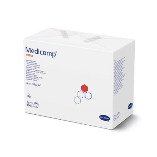 Medicomp extra - kompresy niejałowe, 6-warstwowe, 10 cm x 20 cm, 100 sztuk