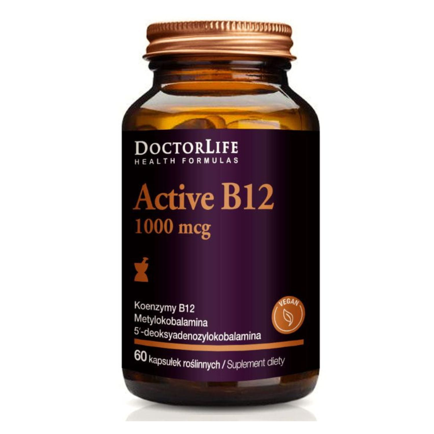 Doctor life active b12 1000 mcg, 60 kapsułek