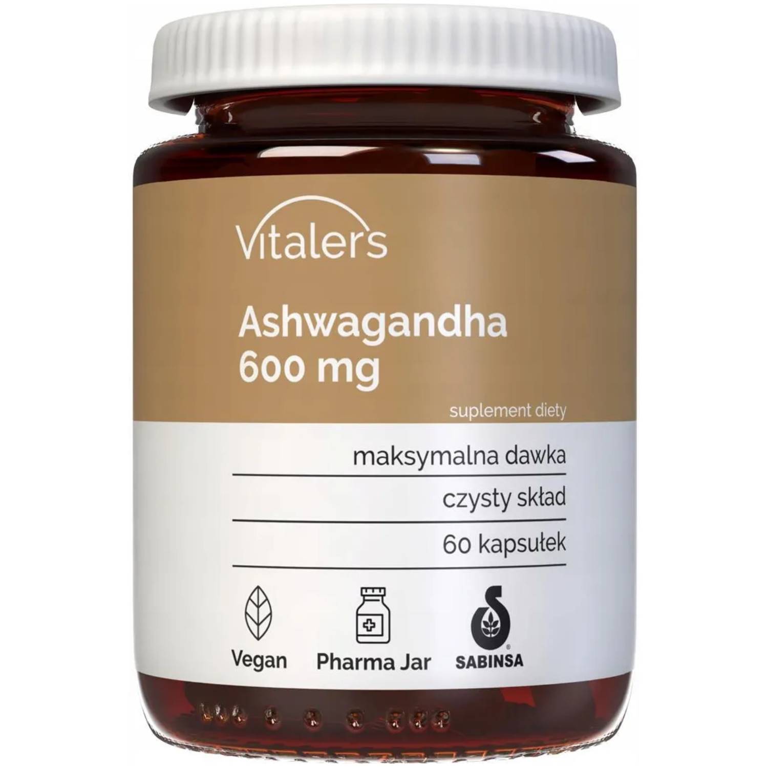 Vitaler's ashwagandha 600 mg, 60 kapsułek
