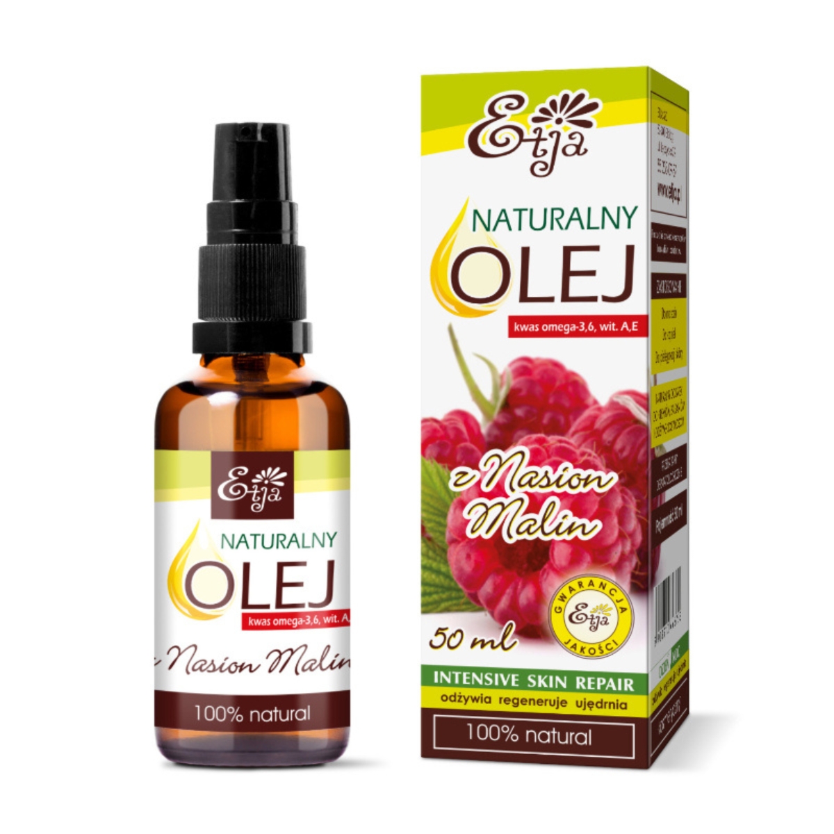 Etja - naturalny olejek z pestek malin, 50 ml