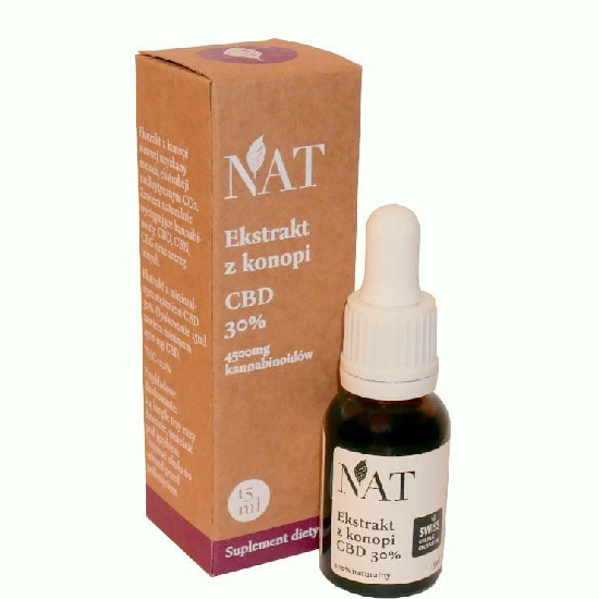 Nat ekstrakt z konopi cbd 30%, 15 ml