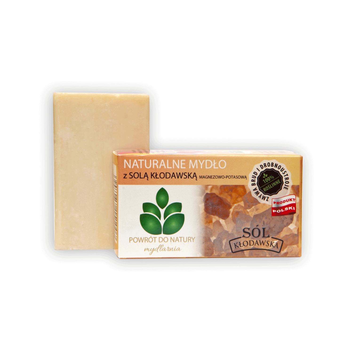 Powrót do natury - naturalne mydło z solą kłodawską, 100 g