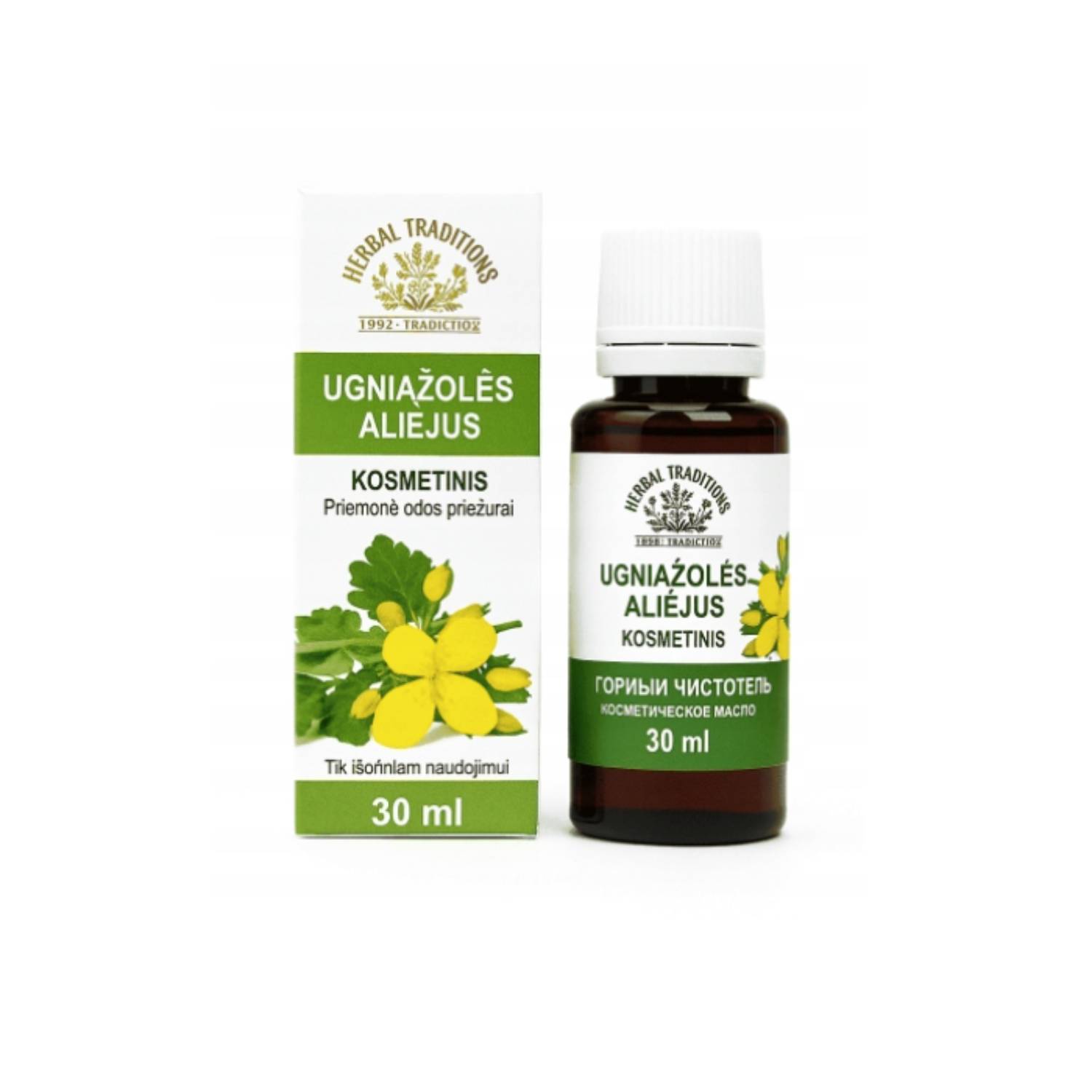 Herbal traditions - olejek kosmetyczny z glistnika, 30 ml