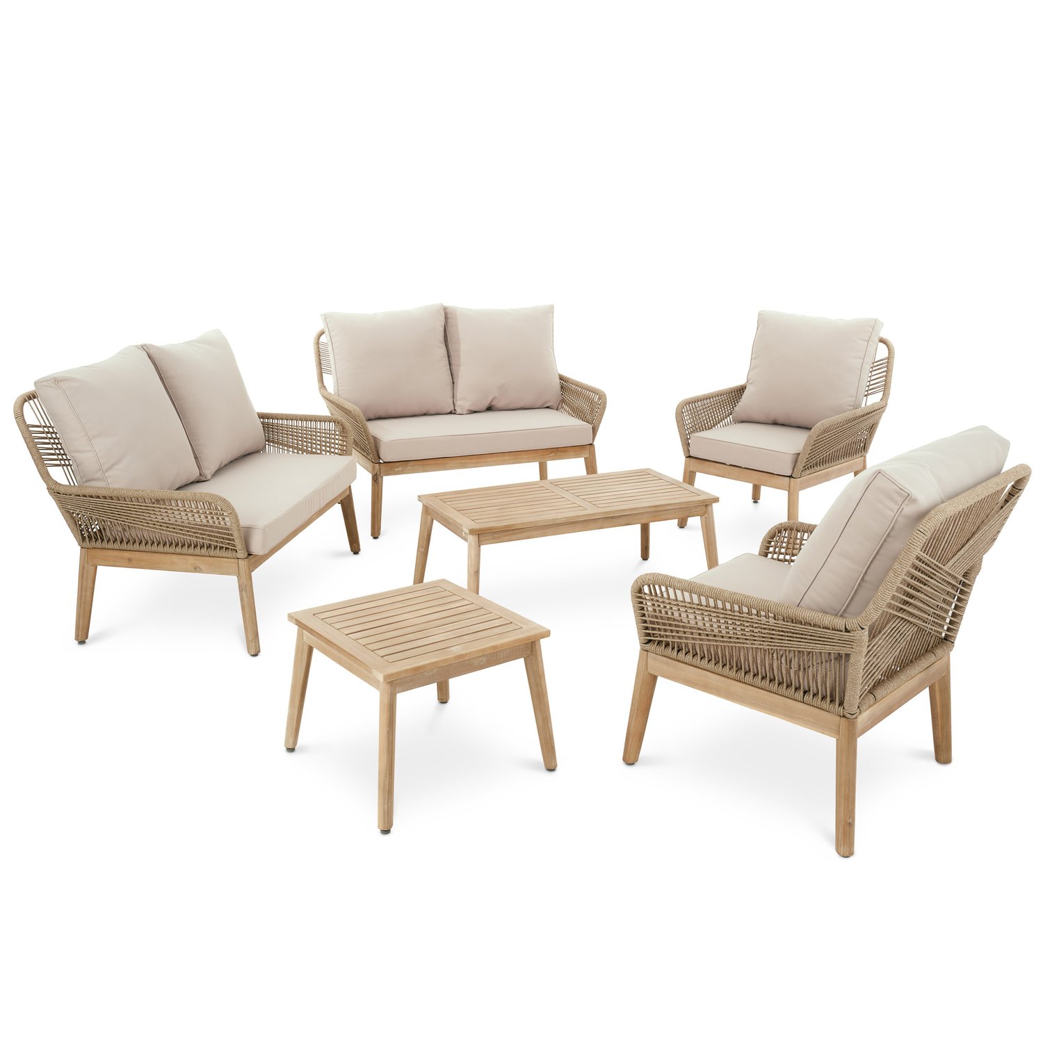 Gartenmöbel-Set Akaia - Beige