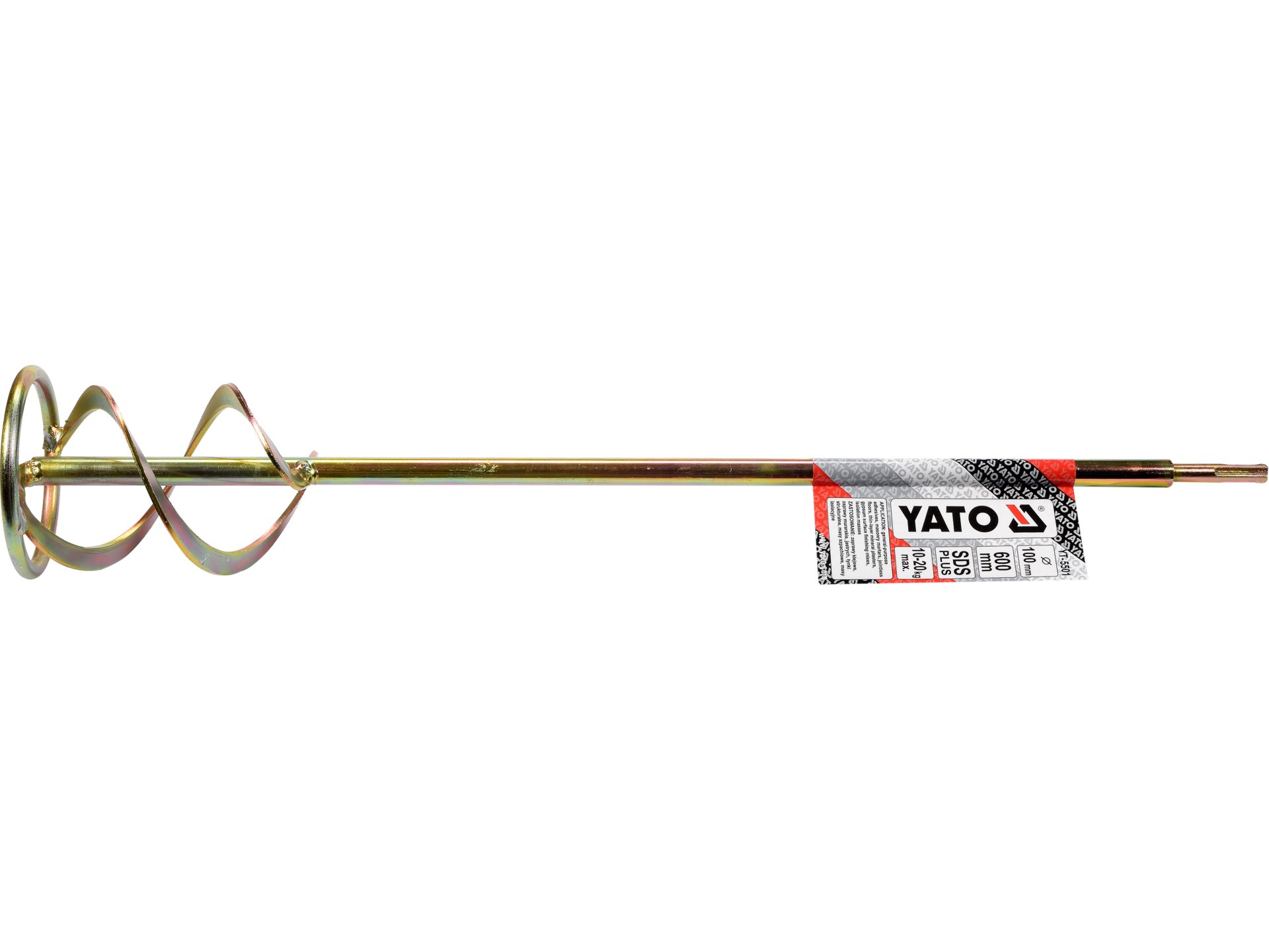 Mieszadło do zapraw YATO podwójne spiralne z uchwytem SDS plus YT-5501