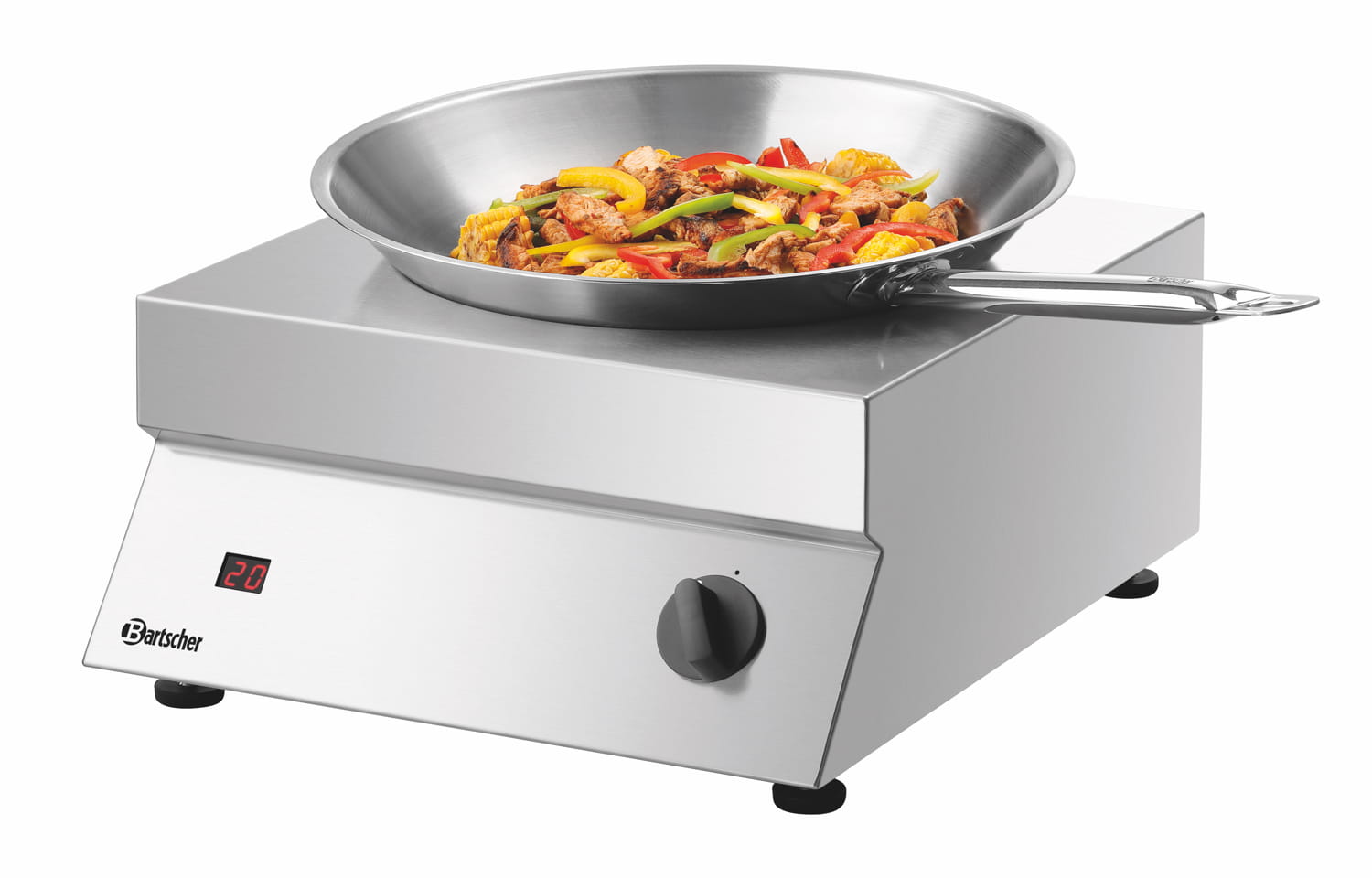 Wok indukcyjny 293 mm, 7 kW, siła Bartscher