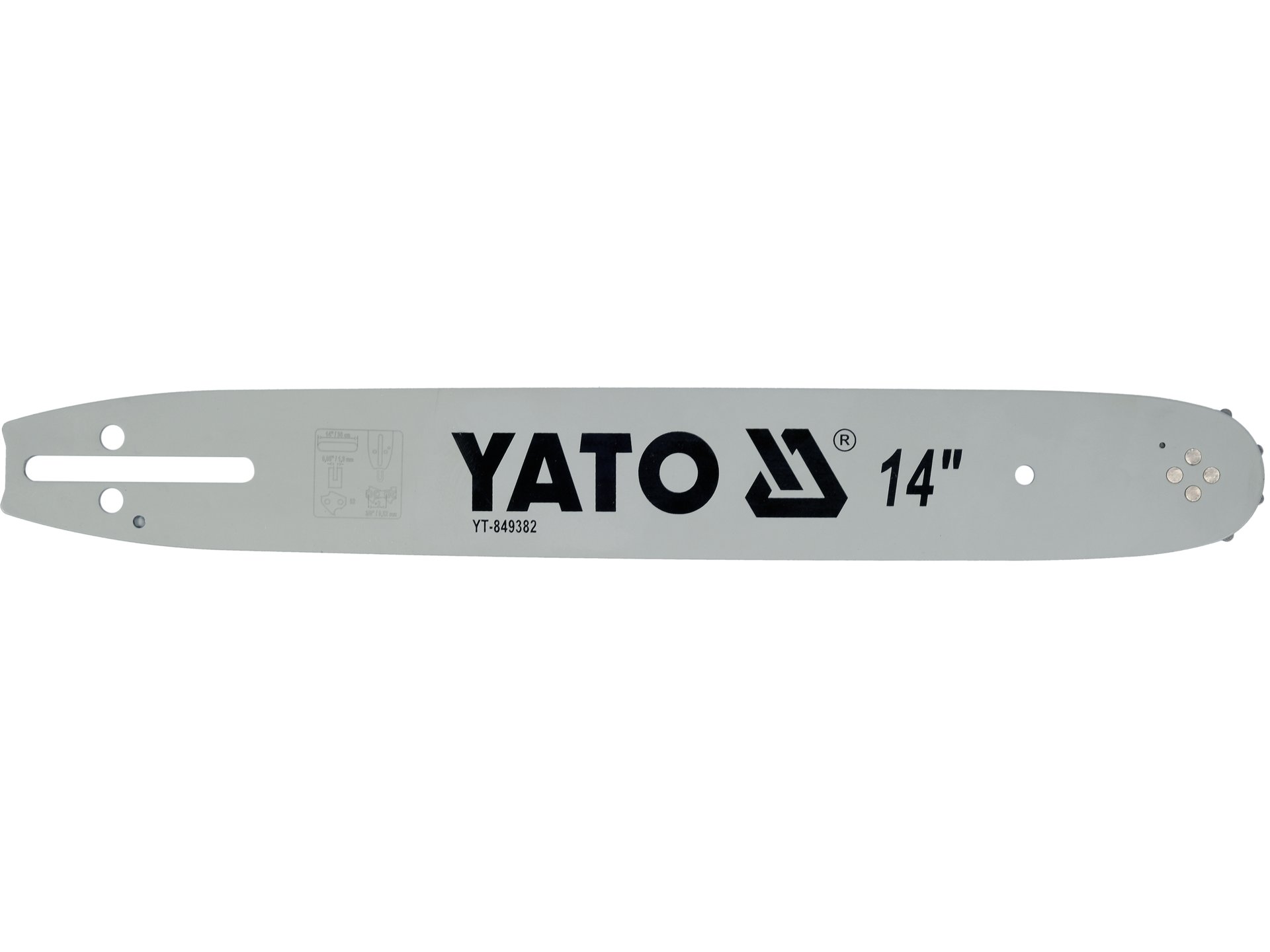 Prowadnica do piły YATO 14 cali 360mm 52 ogniwa 1 3mm łożysko YT-849382