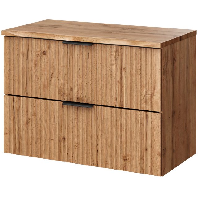 COMAD Szafka podumywalkowa ADEL OAK z blatem NATURE WOTAN 80 cm
