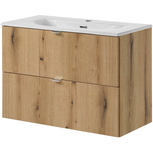 COMAD Szafka NOVA OAK z umywalką meblową DANCE 80 cm