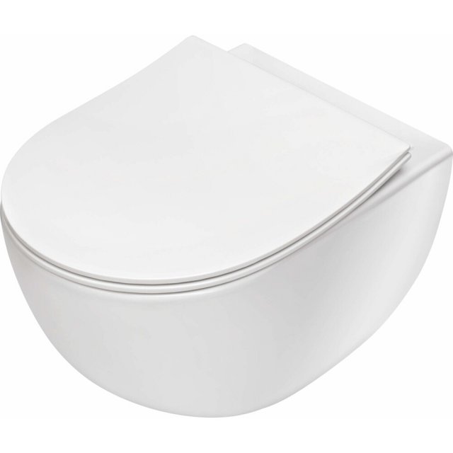 DEANTE Miska WC podwieszana PEONIA ZERO bezkołnierzowa new 50 cm bez