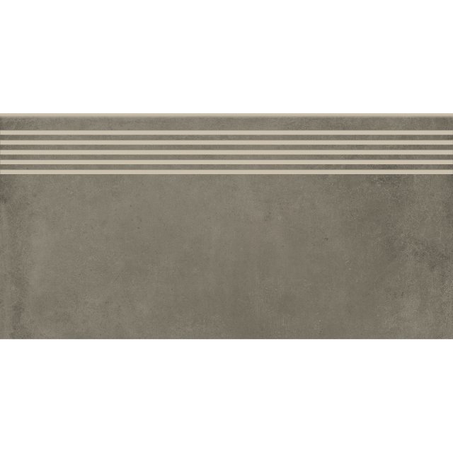 Gres szkliwiony stopnica FOGGY NIGHT taupe mat 29,8x59,8 gat. I