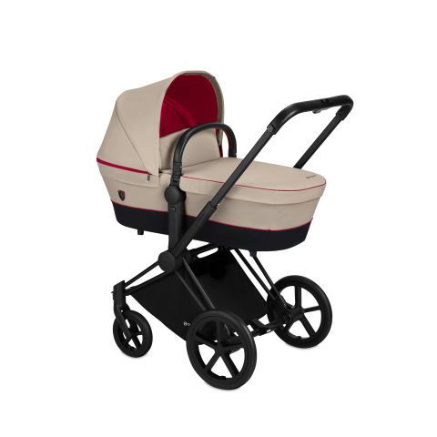 Cybex, Priam 2.0 Fashion Collection - wózek głęboko-spacerowy -Scuderia Ferrari Silver Grey-Matt Black